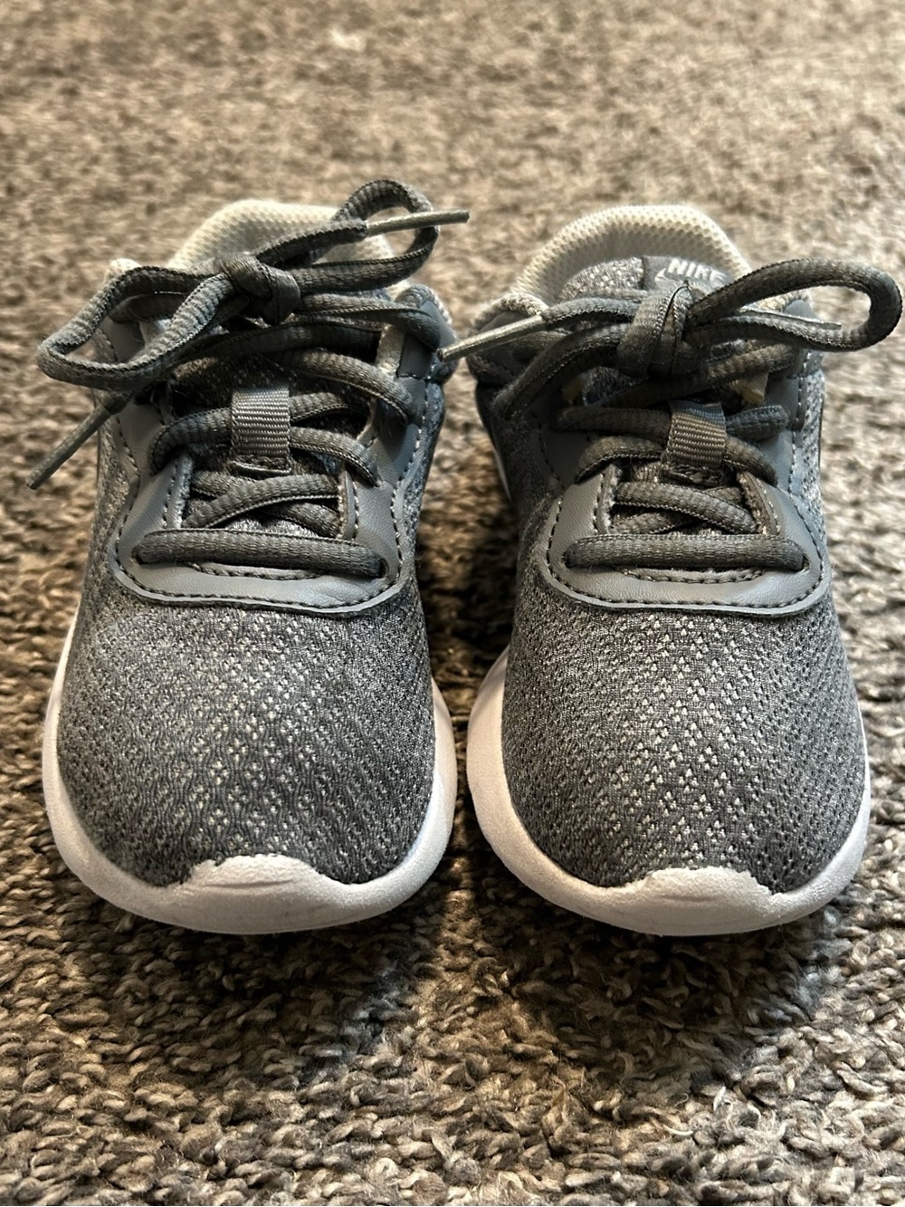 Nike Tanjun Kids GS Cool Grey Silver Athletic Running Shoes-Size 11C